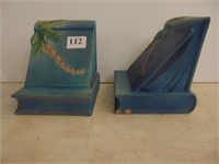 Roseville Pair book ends 6" pair of book ends