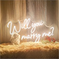 Will You Marry Me Neon Sign with Lights for