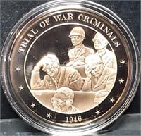Franklin Mint 45mm Bronze US History Medal 1946
