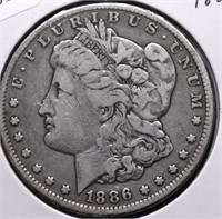 1886 MORGAN DOLLAR VF