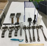 Kitchen utensils & wire stand