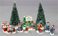 Department 56 Porcelain Figurines w/Trees