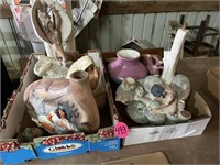 (2) Boxes of Native American Decor and Vases