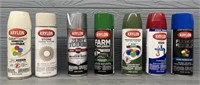 (7) 12oz Krylon Spray Paint Cans