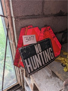 No Hunting and Safety Signs