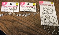 3 sets of earrings.  All new