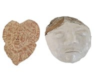 Ceramic Wall Sculpture Faces