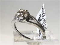 $10200. 14kt. Diamond (0.62ct) Ring (Size 7.5)