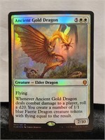 MTG Ancient Gold Dragon Foil