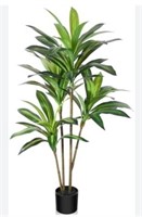 Oakred Artificial Dracaena Tree, 4ft Tall Fake