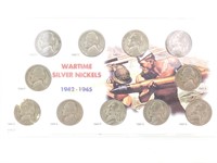 11 Silver War Nickels