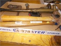 Torch Head, (2) Hammers, Tape Measure,