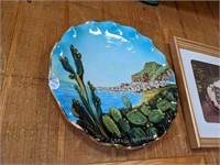 VTG Hand-Painted Cefalu - Panorama Plate 12"