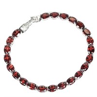 Natural Unheated  Mozambique Garnet Bracelet