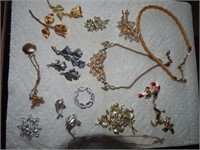 Costume jewelry necklaces,brooches, etc