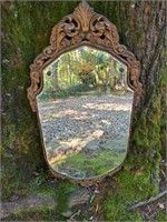 Gold Gilt Frame Antique Mirror w/ Gold Leaf