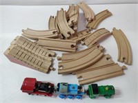 Wooden Trains & Tracks Lot