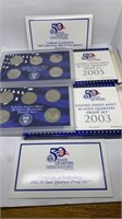 2003 & 2005 US Mint State Quarters PROOF SETS