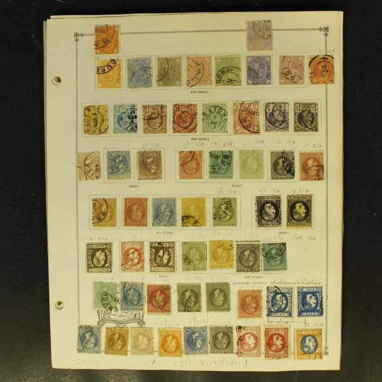Rhodesia & Romania Stamps 1860s-1930s Collection o