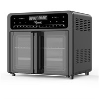 Dual Zone Air Fryer Oven with French Glass Door