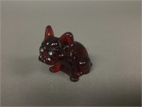 French Bulldog Glass Figurine