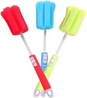 3PCS Dishwashing Foam Sponge Brush with Adjustable