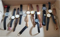 Box of miscellaneous men's watches