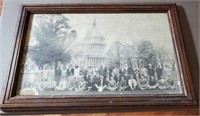 Picture of the capital building, 22 x 15 inches