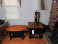 Coffee table, end table & lamp