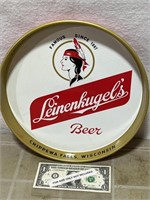 Vintage Leinenkugels beer tin advertising tray