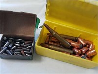 Group of bullet tips and some bullets