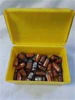 Group of various bullet tips