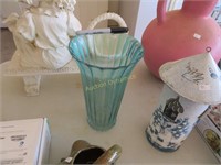 Sky Blue/Teal Flower Vase