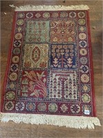 BLUE AND RED SMALL RUG