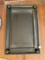 WOOD SERVING TRAY W/ BALL ACCENTS 28" X 18"