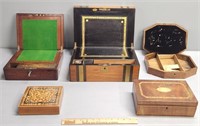 Wood Boxes & Writing Lap Desks Lot Collection