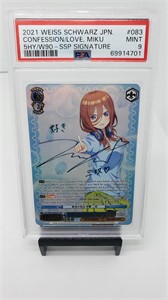 PSA 9 Confession Love Miku Weiss Schwarz Signature