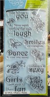 New- Clear Stamps- 12 pcs - Thoughts For the Day