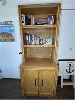 Bamboo style bookcase