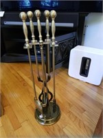 Brass like Fire place tools