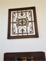 Large metal & wood wall art