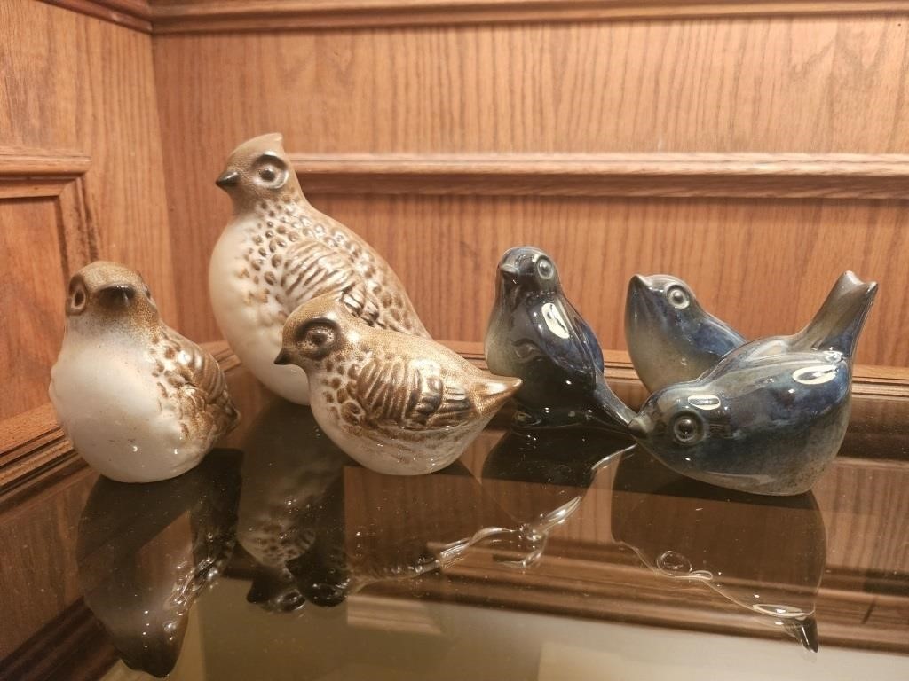 Vtg Howard Pierce Ceramic Birds
