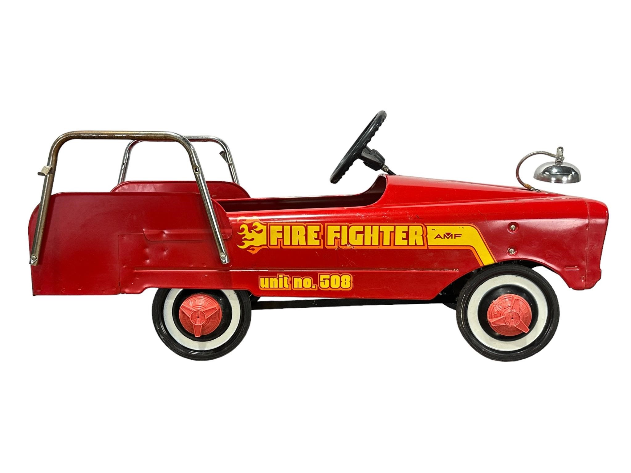 Vintage AMF Firetruck Pedal Car