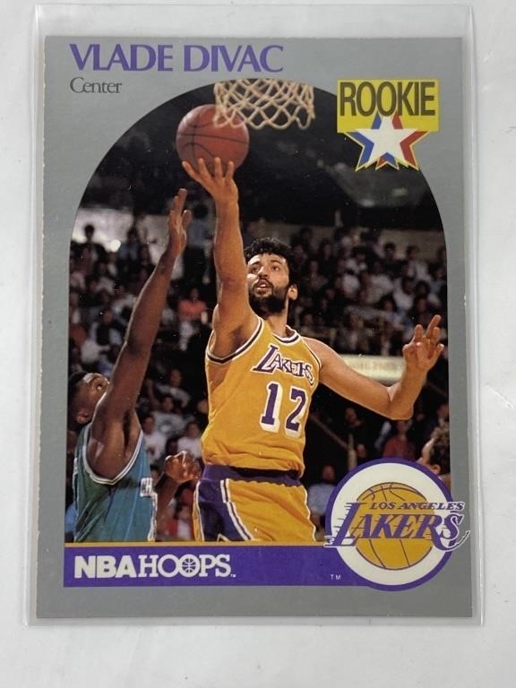 Rookie Card 1990 NBA Hoops HOF Vlade Divac