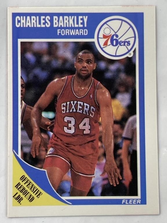 1989 Fleer HOF Charles Barkley Card