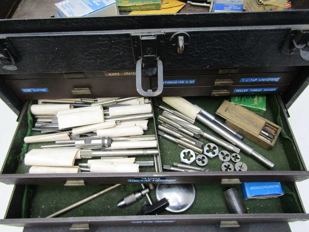 Kennedy Machinist Tool Box Packed w Tools
