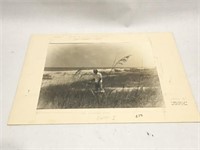BLACK AND WHITE PHOTOGRAPH OF J.E. DRAPER PAINTING