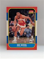 1986 Fleer Doc Rivers #91