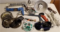 Misc Tools, Cords, Saw Blades, Light