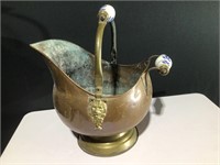 Brass & Copper Ceramic Handles Lion Head Ash